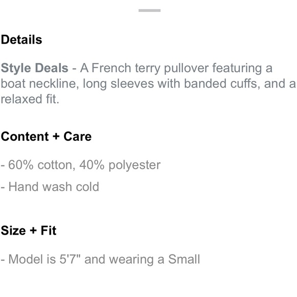 NWT❗️ Forever 21 | White French Terry Pullover - Picture 7 of 7